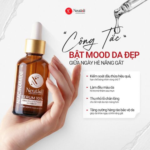 [CHÍNH HÃNG] Serum Neutidi Niacinamide 10% 50ml – Giảm Mụn, Mờ Thâm, Dưỡng Sáng Da