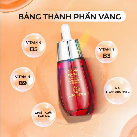 Serum dưỡng ẩm phục hồi da sau mụn Sumdfine Repair Serum B5 - 50ml