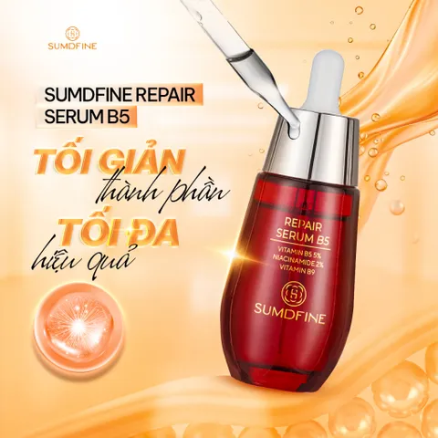 Serum dưỡng ẩm phục hồi da sau mụn Sumdfine Repair Serum B5 - 50ml