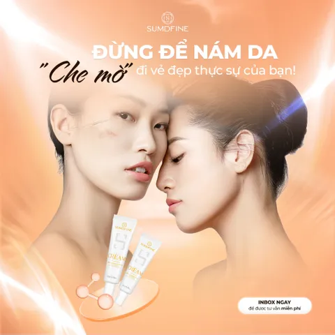 Bộ đôi dưỡng da thâm nám - Sạm da Sumdfine Repair Serum B5 + White Cream Dark Spot