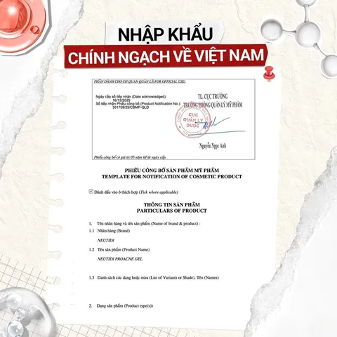 [Hàng chính hãng] Gel dưỡng ẩm cho da mụn Neutidi Proacne Gel 80g, giảm mụn - làm dịu - ngừa thâm