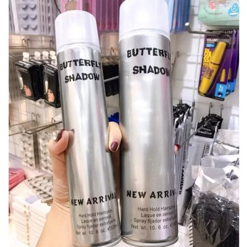 💥Gôm xịt tóc Butterfly-Btturefly Shadow 320ml Gôm Bạc Giữ Nếp Tạo Kiểu Tóc Nam Nữ Chính hãng