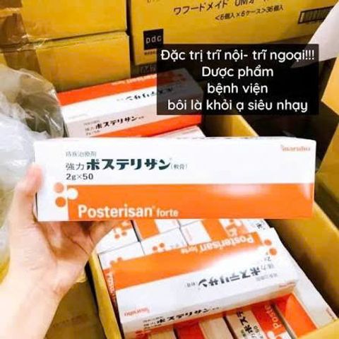 Kem Bôi Trĩ Posterisan Forte Nhật Bản 2g x 50 Tuýp – Hỗ Trợ Giảm Đau Rát, Sưng Viêm, Ngứa Hậu Môn