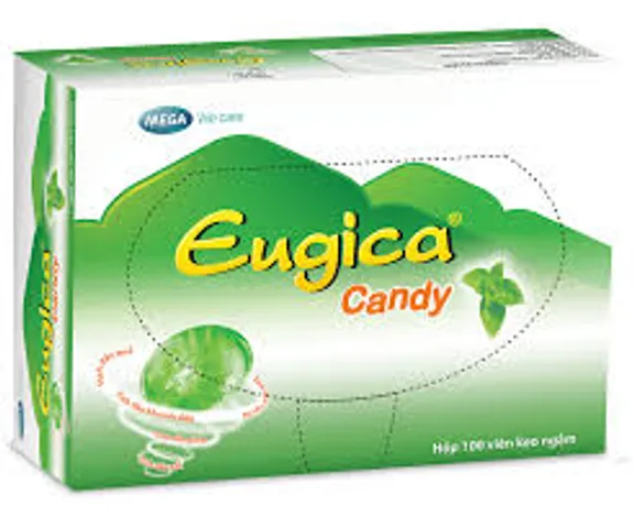 Viên ngậm ho Eugica Mega (Hộp 100 viên) 