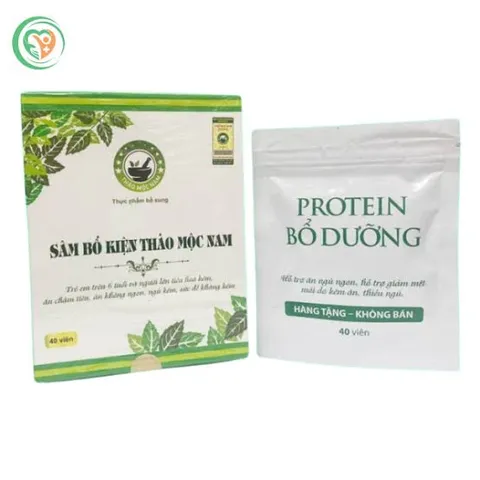 Viên uống Sâm Bổ Kiện Thảo Mộc Nam hỗ trợ tăng cân, kích thích ăn ngon (Hộp 40 viên)