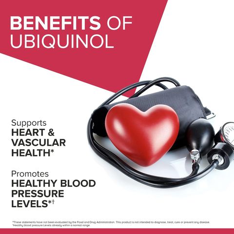 Ubiquinol Qunol Mega CoQ10 Ubiquinol 100mg - Bổ tim ngừa tai biến đột quỵ, 120 viên chính hãng Qunol Mỹ