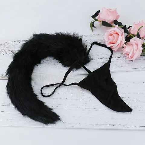 [Che tên] Quần lót đuôi cáo, hồ ly tinh hóa trang cosplay gợi cảm