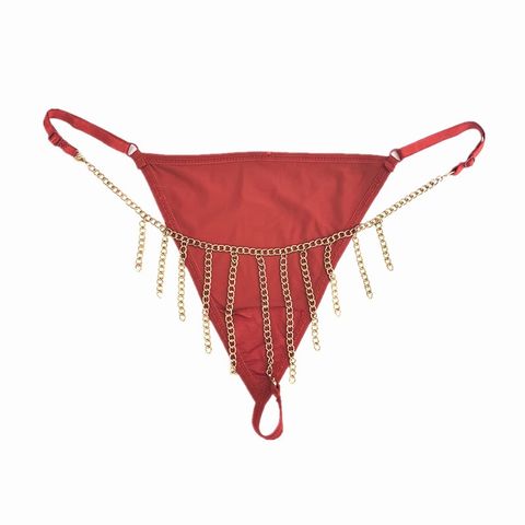 Quần lót sexy gợi cảm dây xích tua rua