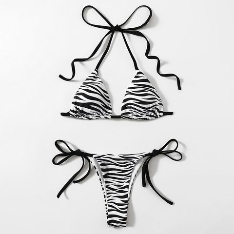 Bikini 2 mảnh buộc dây bơi lội Đồ đi biển Basics Cao Cấp
