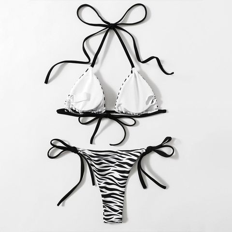 Bikini 2 mảnh buộc dây bơi lội Đồ đi biển Basics Cao Cấp
