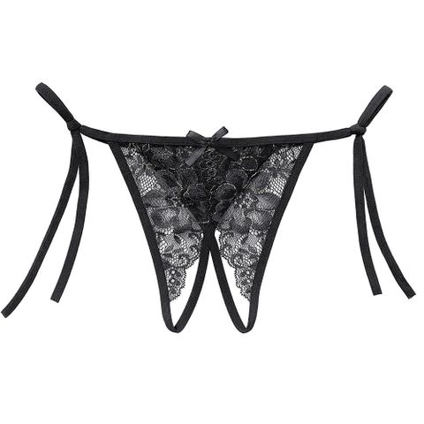 [Che tên] Quần lót lọt khe buộc dây trong suốt gợi cảm sexy