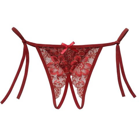 [Che tên] Quần lót lọt khe buộc dây trong suốt gợi cảm sexy