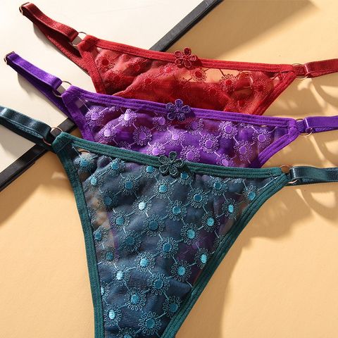 [Che tên] Quần lót nữ tam giác đơn giản sexy jacquard - Quần chip nữ cao cấp