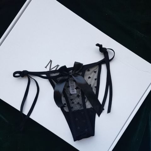 [Cao cấp] Quần lót nữ thắt dây nơ Ladies Ren Sexy Hollow Love T