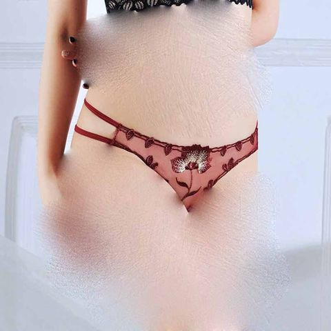 [Che tên] Quần lót nữ cao cấp chất ren thêu hoa T-back