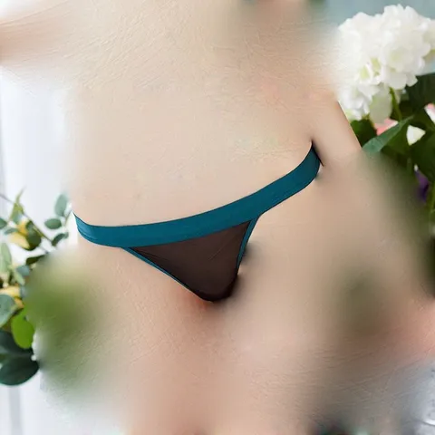 [Che tên] Quần lót nữ tam giác thể thao cá tính quyến rũ - xanh