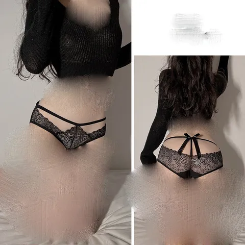 [Che tên] Quần lót ren nữ thiết kế dây đan nơ siêu Sexy