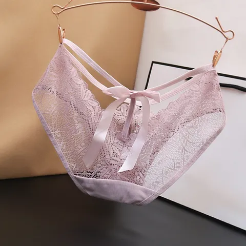 [Che tên] Quần lót ren nữ thiết kế dây đan nơ siêu Sexy