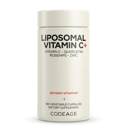 Viên uống Codeage Vitamin C Liposomal 500mg - Tăng cường miễn dịch, chống oxy hóa, làm sáng da - Hỗ trợ sức khỏe tối ưu