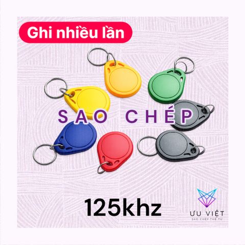 [Sao Chép Bằng Máy] Set 5/10 móc khoá hình giọt nước RFID T5577 tần số 125khz