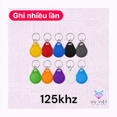 [Sao Chép Bằng Máy] Set 5/10 móc khoá hình giọt nước RFID T5577 tần số 125khz