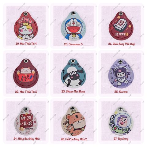 [Link 2] Bao Da Cho Thẻ Từ Hình Giọt Nước, Airtag, Dạng Móc Khoá