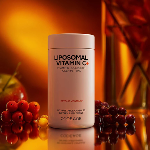 Viên uống Codeage Vitamin C Liposomal 500mg - Tăng cường miễn dịch, chống oxy hóa, làm sáng da - Hỗ trợ sức khỏe tối ưu