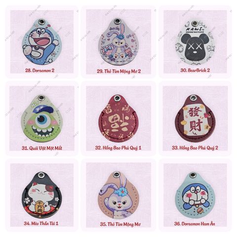 [Link 2] Bao Da Cho Thẻ Từ Hình Giọt Nước, Airtag, Dạng Móc Khoá