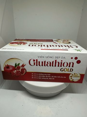 Viên uống đẹp da Glutathion Gold - hỗ trợ chống oxy hóa, dưỡng sáng da, giảm nám sạm, bổ sung Collagen (TPCN)