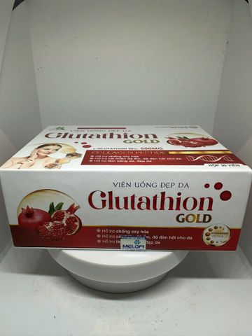 Viên uống đẹp da Glutathion Gold - hỗ trợ chống oxy hóa, dưỡng sáng da, giảm nám sạm, bổ sung Collagen (TPCN)