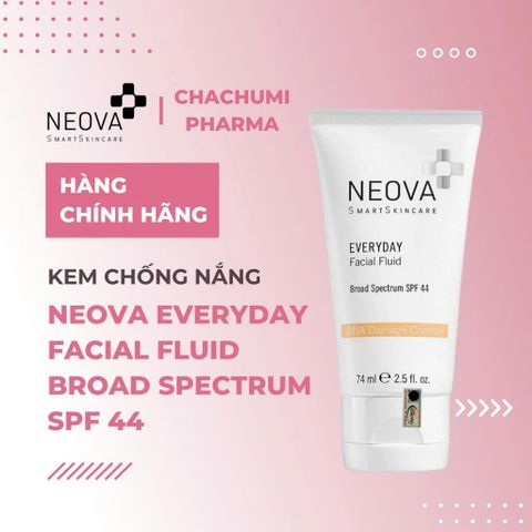 Kem Chống Nắng Dưỡng Ẩm Neova Everyday Facial Fluid SPF44 tuýp 74ml [hàng nhập khẩu]