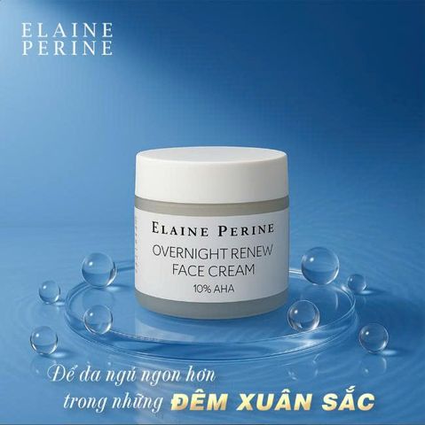 Kem Dưỡng Trẻ Hóa Tái Tạo Da Elaine Perine Overnight Renew Cream 10% AHA 50ml [hàng nhập khẩu]
