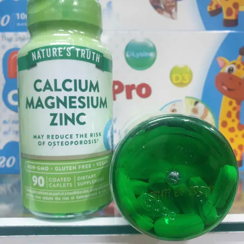 VEGAN - Viên uống bổ sung Calcium Magnesium Zinc hãng Natures Truth