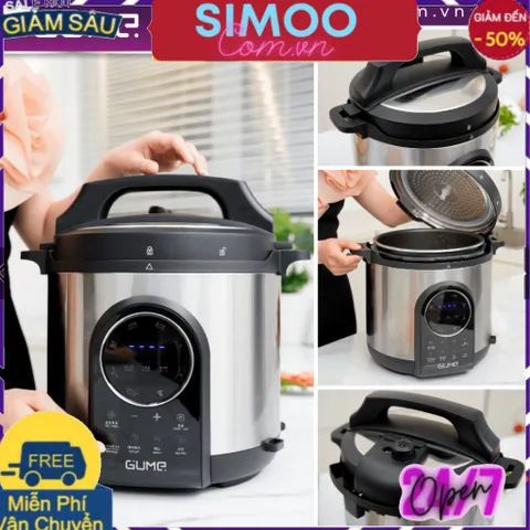 [CHUYÊN SỈ CHÍNH HÃNG] Nồi Áp Suất Điện Tử Đa Năng GUME  Dung Tích 6L