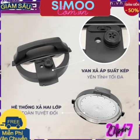 [CHUYÊN SỈ CHÍNH HÃNG] Nồi Áp Suất Điện Tử Đa Năng GUME  Dung Tích 6L