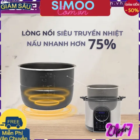 [CHUYÊN SỈ CHÍNH HÃNG] Nồi Áp Suất Điện Tử Đa Năng GUME  Dung Tích 6L