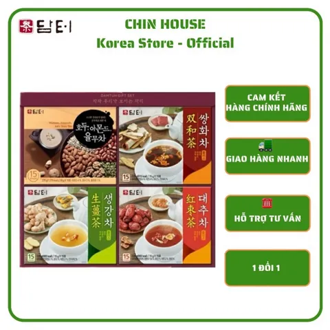 SET QUÀ TẶNG NGŨ CỐC DAMTUH HÀN QUỐC 4 MÓN KÈM TÚI XÁCH