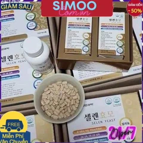 [CHUYÊN SỈ CHÍNH HÃNG] Viên Uống Vitamin Tổng Hợp Tăng Cân Selen Yeast Hàn Quốc (Hộp 2 Lọ * 240 Viên)