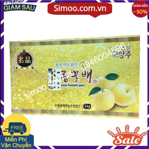 Lê Xanh Hàn Quốc Size 8 ( Thùng 5 kg) Shop Xin phép chỉ bán Tại Hà Nội 💥 ⚡ Simoo.com.vn 💥 ⚡
