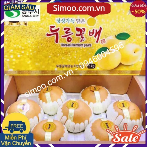Lê Xanh Hàn Quốc Size 8 ( Thùng 5 kg) Shop Xin phép chỉ bán Tại Hà Nội 💥 ⚡ Simoo.com.vn 💥 ⚡