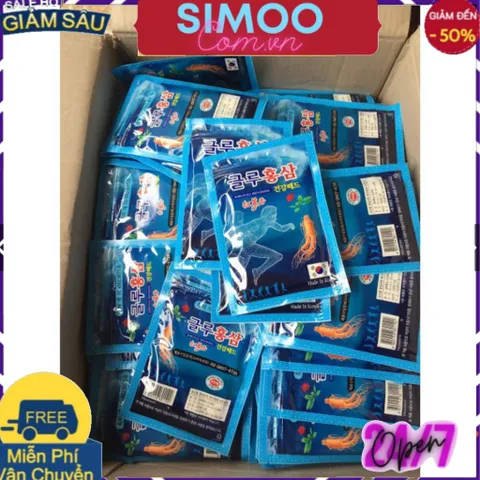 [CHUYÊN SỈ CHÍNH HÃNG] Combo 10 Túi Cao Dán Sâm Glu Xanh (Túi 20 Miếng)