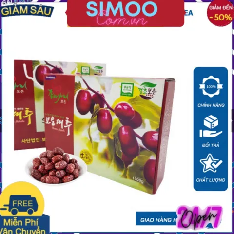 [CHUYÊN SỈ CHÍNH HÃNG] Táo Đỏ Sấy Khô Hàn Quốc 1kg ruột
