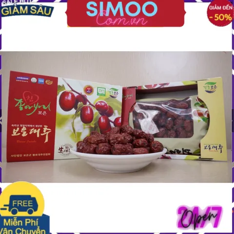 [CHUYÊN SỈ CHÍNH HÃNG] Táo Đỏ Sấy Khô Hàn Quốc 1kg ruột