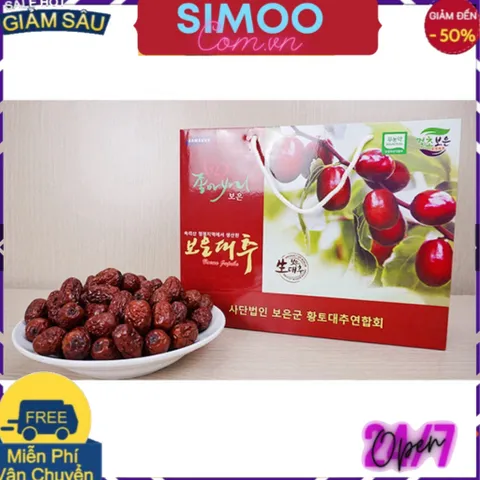[CHUYÊN SỈ CHÍNH HÃNG] Táo Đỏ Sấy Khô Hàn Quốc 1kg ruột
