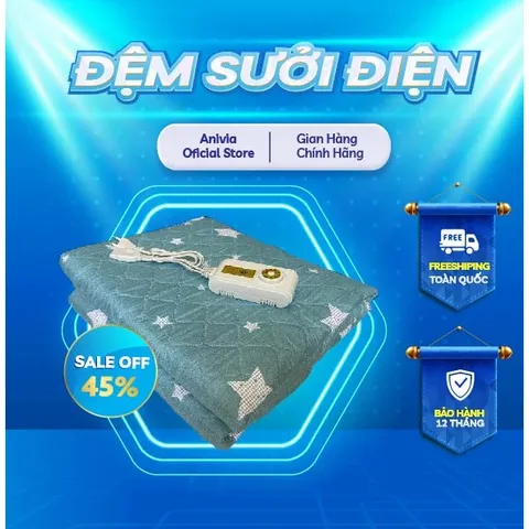 [CHUYÊN SỈ CHÍNH HÃNG] Chăn Điện Cotton Hàn Quốc (GIAO MÀU BẤT KỲ)