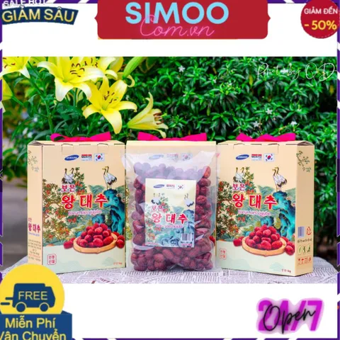[CHUYÊN SỈ CHÍNH HÃNG] Táo đỏ Hàn Quốc Cao Cấp Boeun Loess Jujube 1kg [BẠCH HẠC]