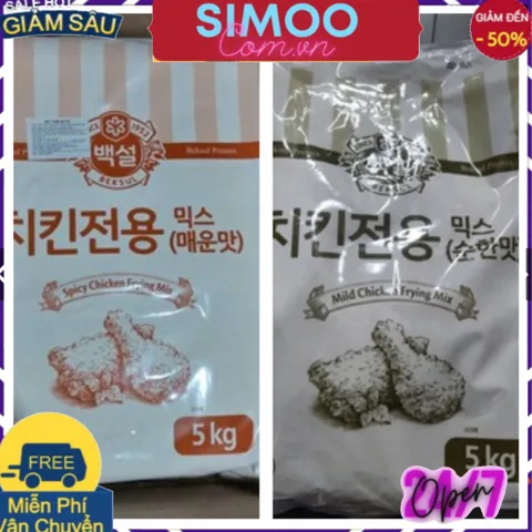 💥 ⚡ SẢN PHẨM CHÍNH HÃNG 💥 ⚡ <GIÁ TỐT> Bột chiên gà beksul korea loại cay, không cay bao 5kg (dành cho nhà hàng)