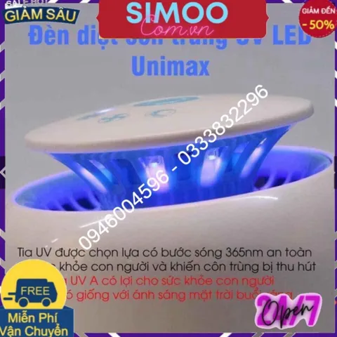 [CHUYÊN SỈ CHÍNH HÃNG] Đèn bắt muỗi Unimax bằng tia UV BUGS-KILLER Hàn Quốc