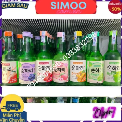 [CHUM CHURUM] SOJU korea VỊ ngũ cốc 360ML - [처음 처럼] 순하리 과일맛 360ML-CHUYÊN CUNG CÂP NHÀ HÀNG