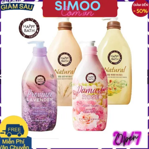 [CHUYÊN SỈ CHÍNH HÃNG] Sữa Tắm Happy bath Hàn Quốc chai 900ml